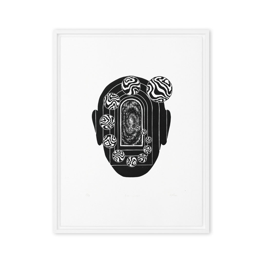 Leinwand - Inner Space Weiß / 46x61 cm (18″×24″) artlia