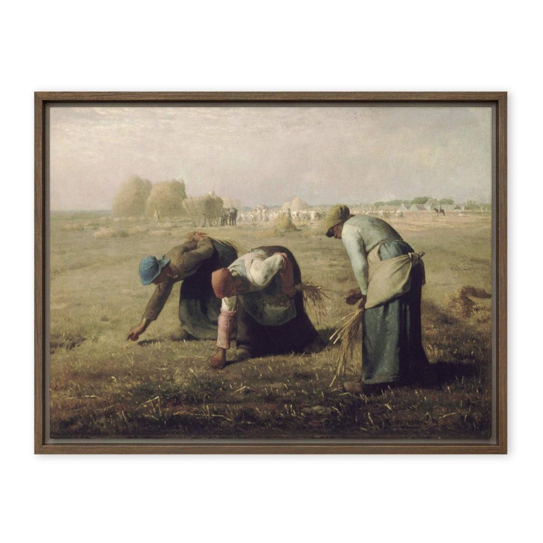 Leinwand - Jean-François Millet, Die Ährenleserinnen Braun / 61x81 cm (24″×32″) artlia