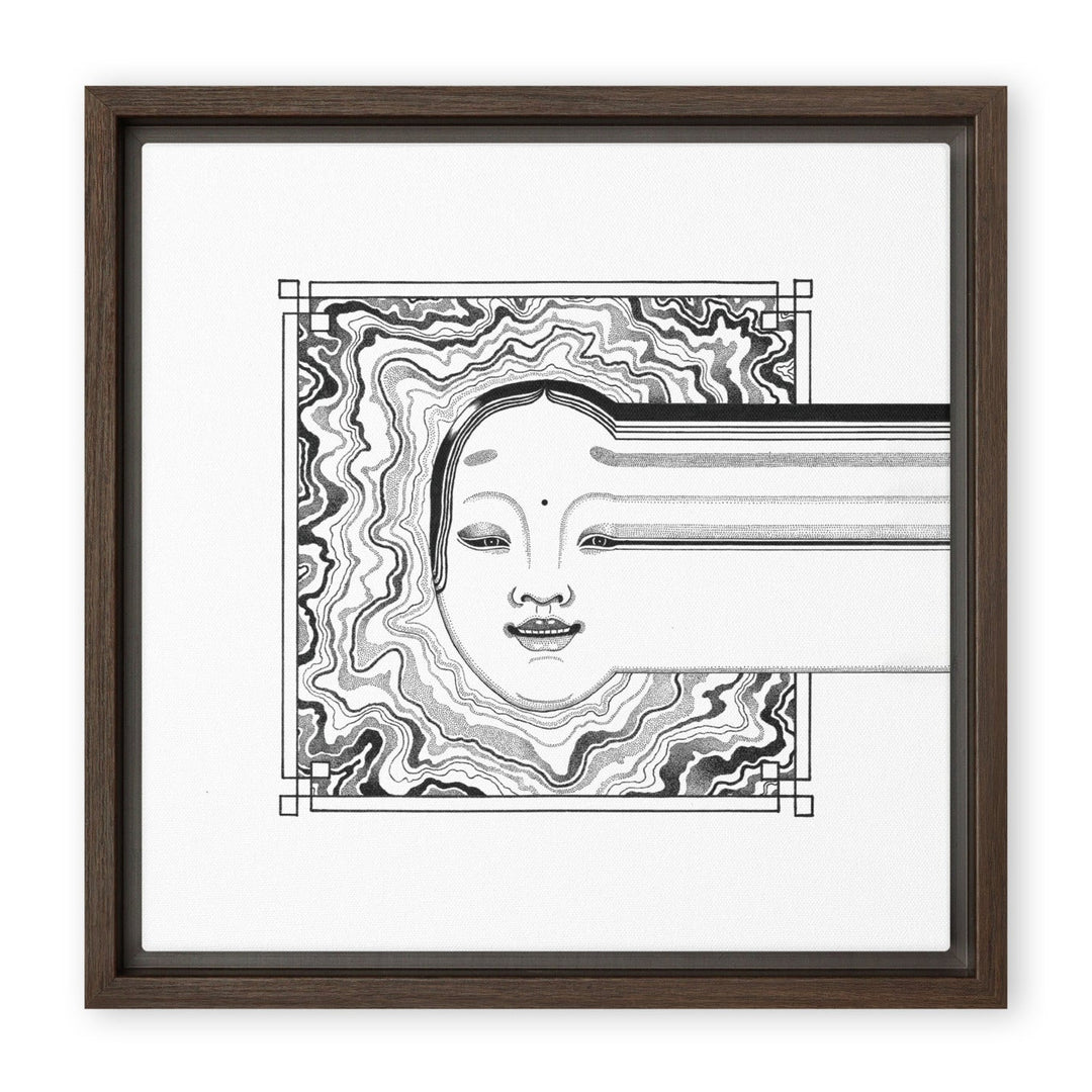 Leinwand - Noh 2 Braun / 31x31 cm (12″×12″) artlia