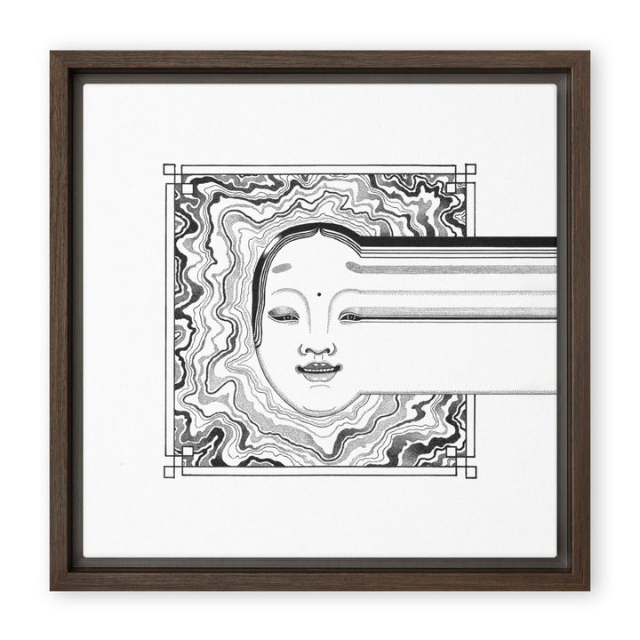 Leinwand - Noh 2 Braun / 31x31 cm (12″×12″) artlia