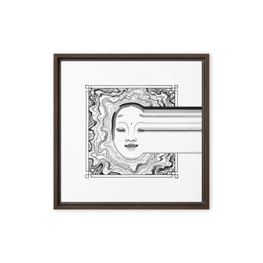 Leinwand - Noh 2 Braun / 41x41 cm (16″×16″) artlia