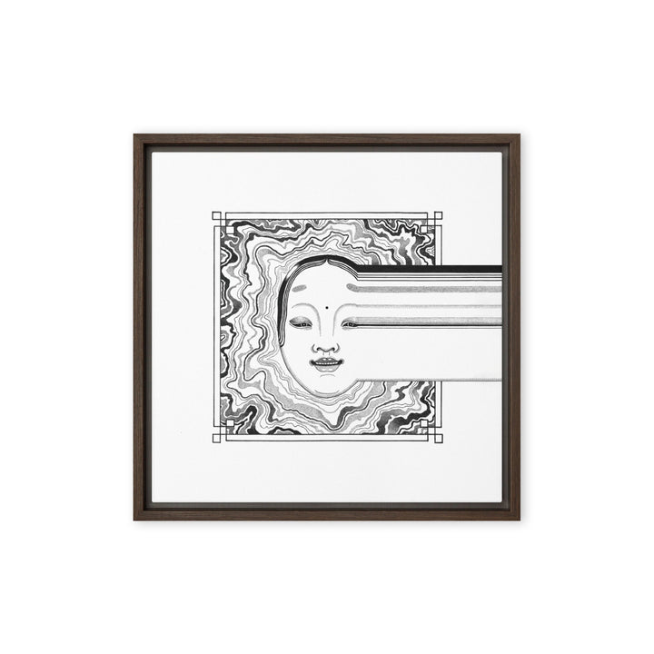 Leinwand - Noh 2 Braun / 41x41 cm (16″×16″) artlia