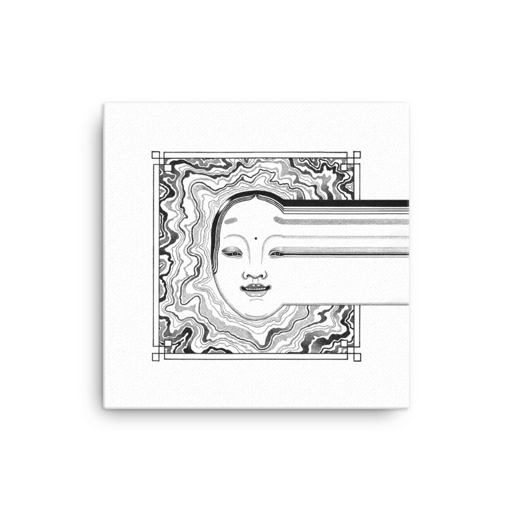 Leinwand - Noh 2 ohne Rahmen / 31x31 cm (12″×12″) artlia