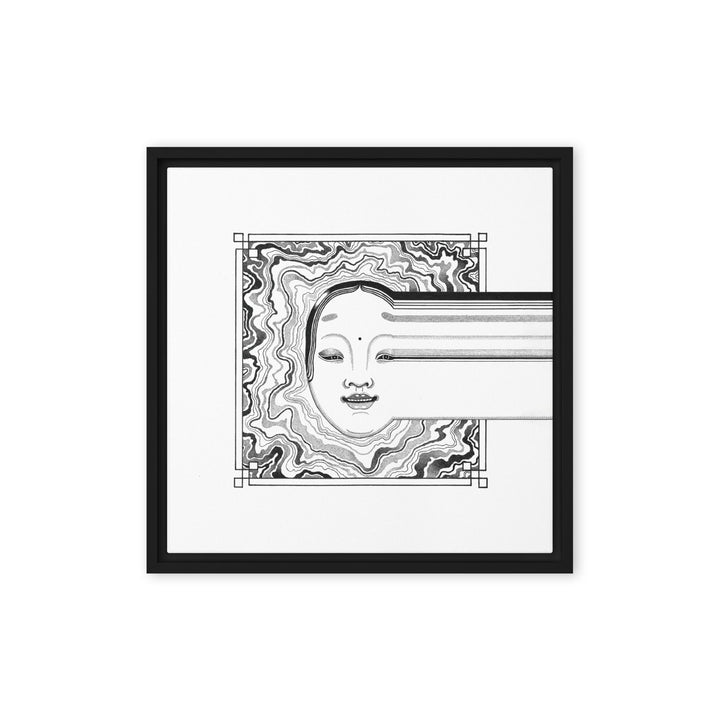 Leinwand - Noh 2 Schwarz / 41x41 cm (16″×16″) artlia