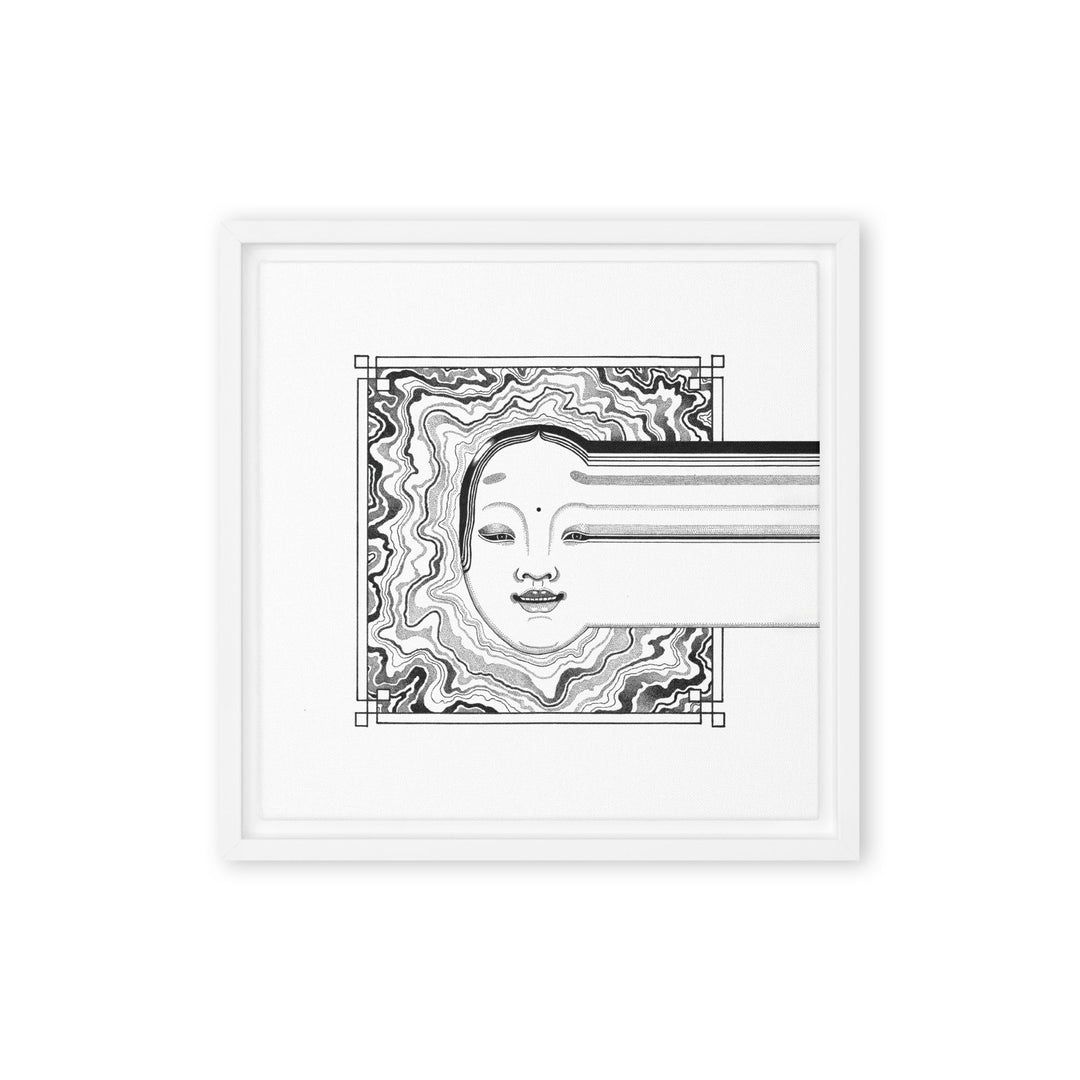 Leinwand - Noh 2 Weiß / 31x31 cm (12″×12″) artlia