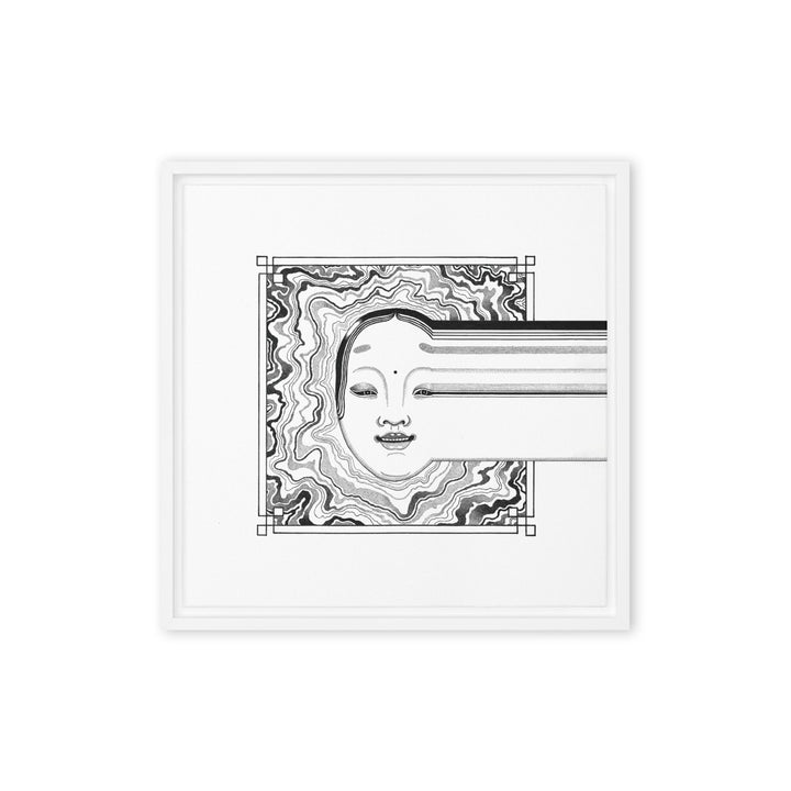 Leinwand - Noh 2 Weiß / 41x41 cm (16″×16″) artlia