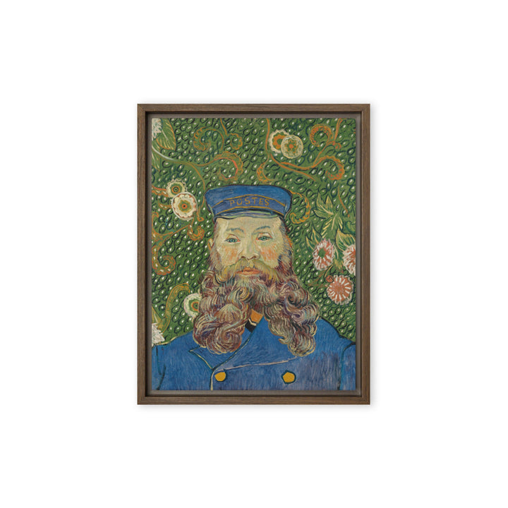 Leinwand - Van Gogh, Der Postbote, Porträt von Joseph Roulin Braun / 31x41 cm (12″×16″) artlia