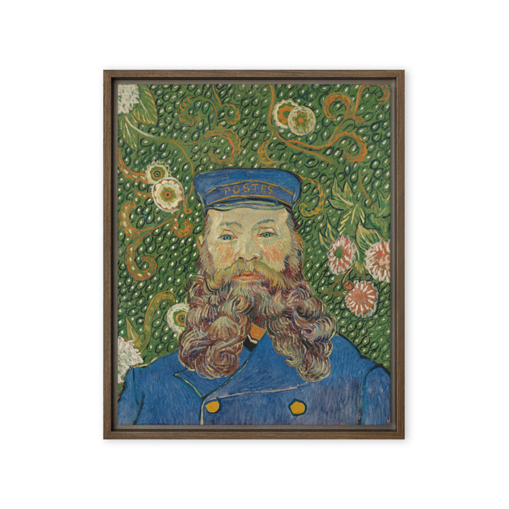 Leinwand - Van Gogh, Der Postbote, Porträt von Joseph Roulin Braun / 41x51 cm (16″×20″) artlia