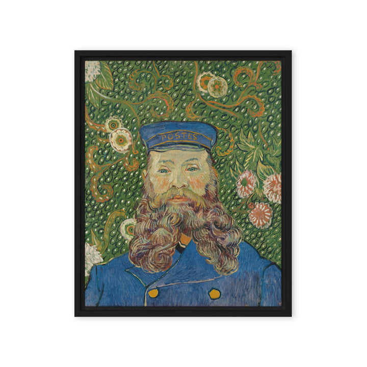Leinwand - Van Gogh, Der Postbote, Porträt von Joseph Roulin Schwarz / 41x51 cm (16″×20″) artlia