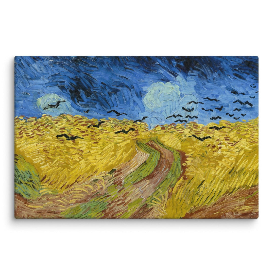 Leinwand - Van Gogh, Weizenfeld mit Krähen ohne Rahmen / 31x46 cm (12″×18″) artlia
