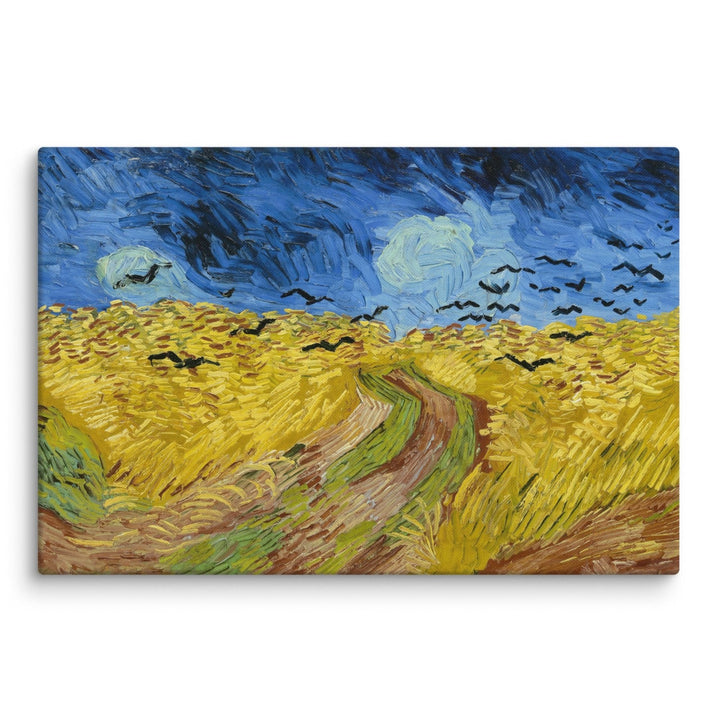 Leinwand - Van Gogh, Weizenfeld mit Krähen ohne Rahmen / 31x46 cm (12″×18″) artlia