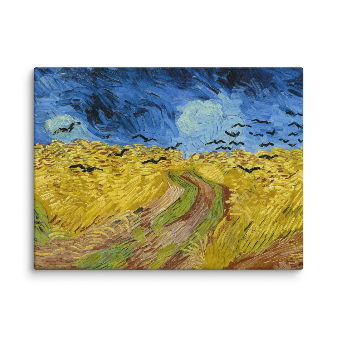 Leinwand - Van Gogh, Weizenfeld mit Krähen ohne Rahmen / 46x61 cm (18″×24″) artlia