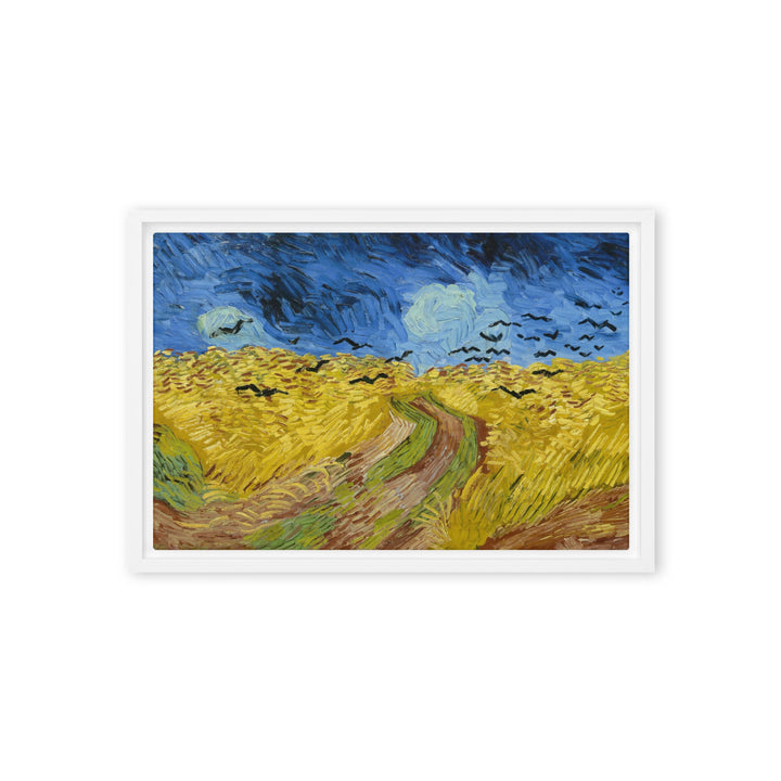 Leinwand - Van Gogh, Weizenfeld mit Krähen Weiß / 31x46 cm (12″×18″) artlia