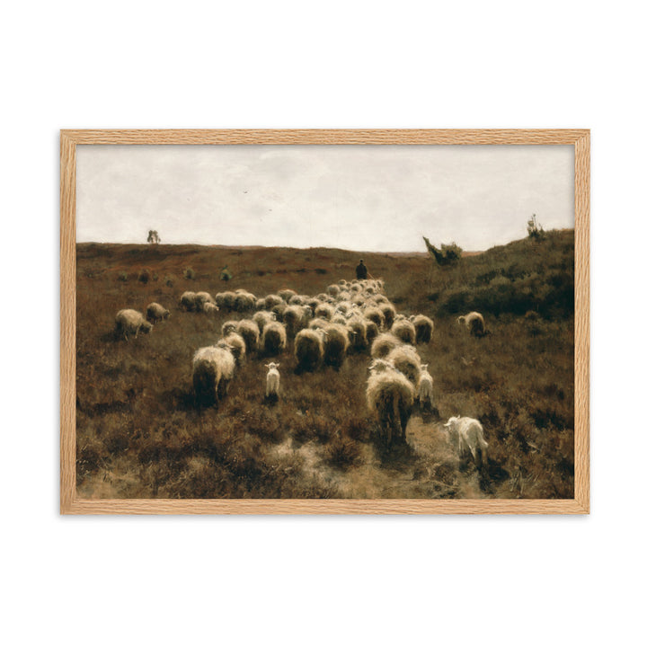 Poster - Anton Mauve, The Return of the Flock, Laren Oak / 50×70 cm artlia