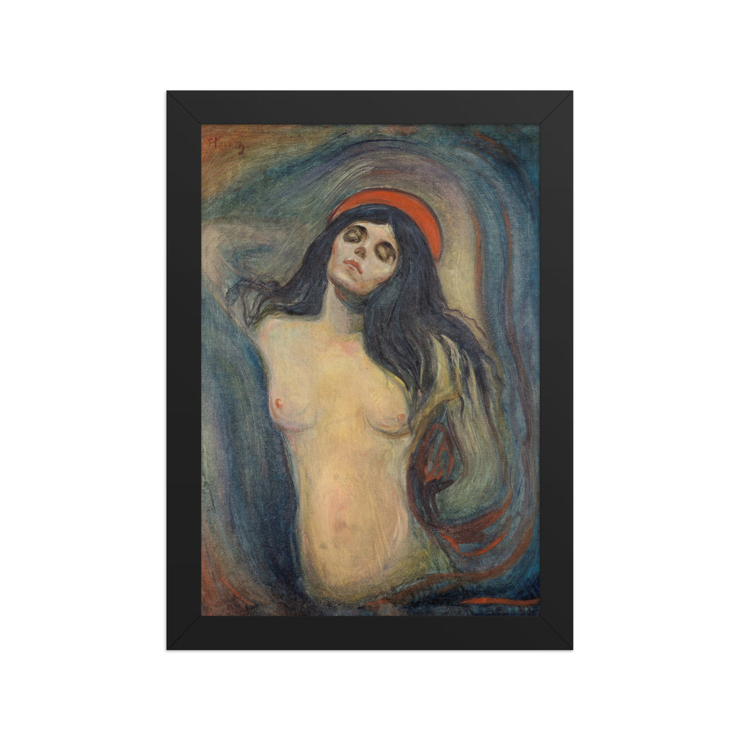 Poster - Edvard Munch, Madonna Schwarz / 21×30 cm artlia