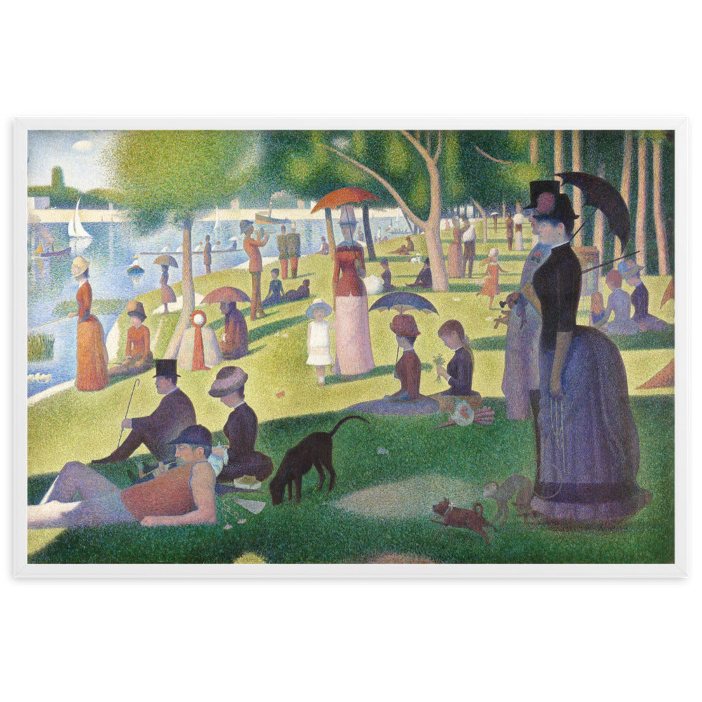 Poster - Ein Sonntagnachmittag auf der Insel La Grande Jatte ohne Rahmen / 21×30 cm artlia