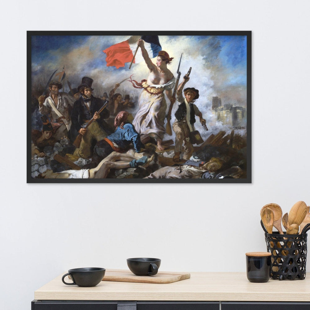 Poster - Eugène Delacroix, Die Freiheit führt das Volk artlia