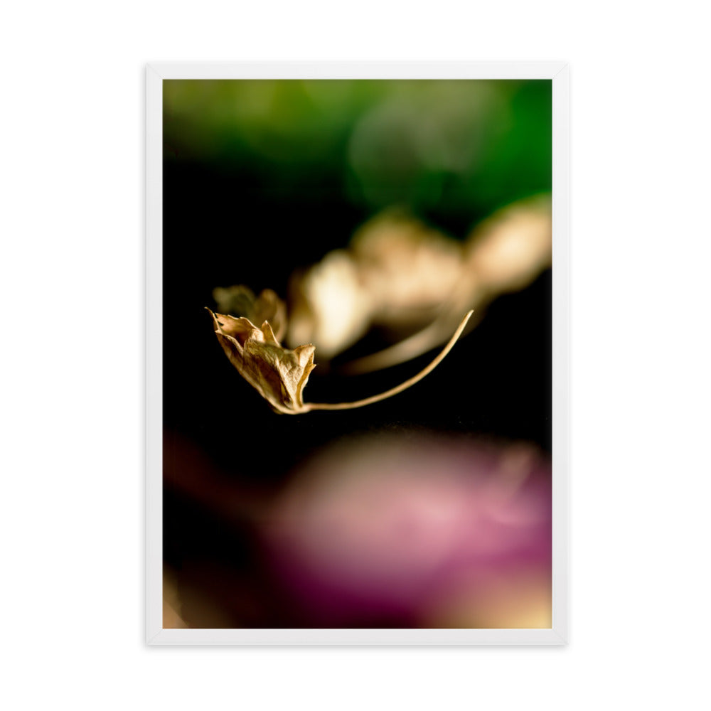 Poster - Falling Leaf Weiß / 50×70 cm artlia