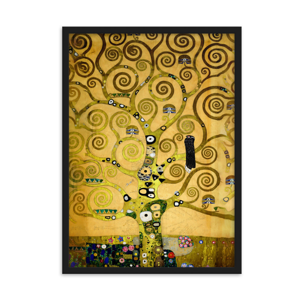 Poster - Gustav Klimt, der Lebensbaum Schwarz / 50×70 cm artlia