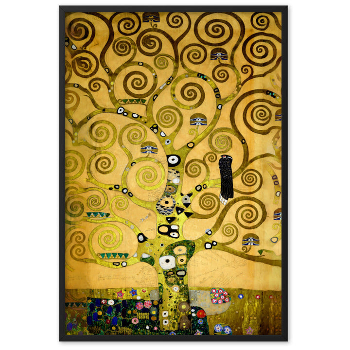Poster - Gustav Klimt, der Lebensbaum Schwarz / 61×91 cm artlia