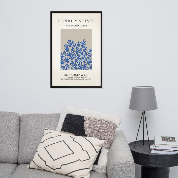Poster - Henri Matisse, Papier Découpés blaue Blumen artlia