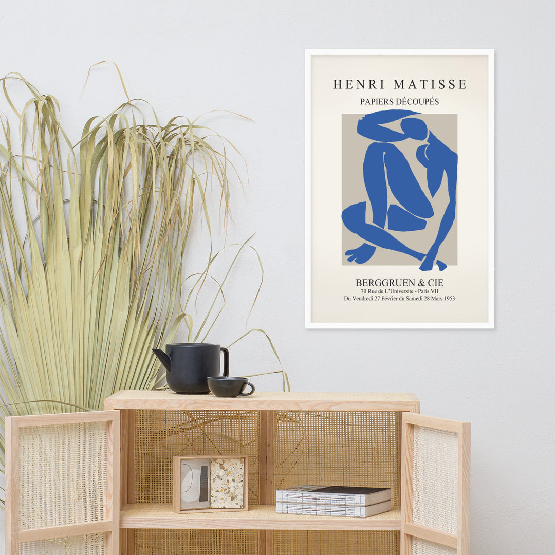 Poster - Henri Matisse, Papier Découpés blauer Akt artlia