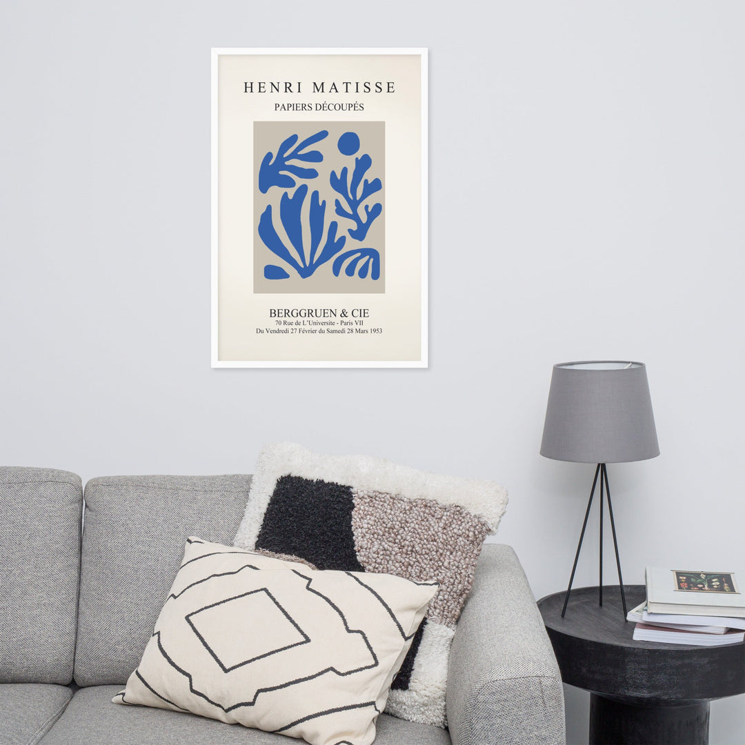Poster - Henri Matisse, Papier Découpés blauer Garten I artlia