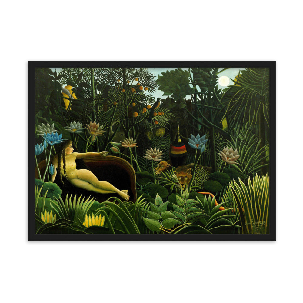 Poster - Henri Rousseau, Der Traum Schwarz / 50×70 cm artlia