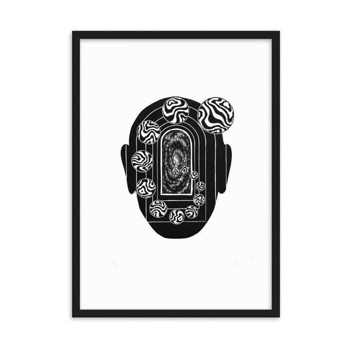 Poster - Inner Space Schwarz / 50×70 cm artlia