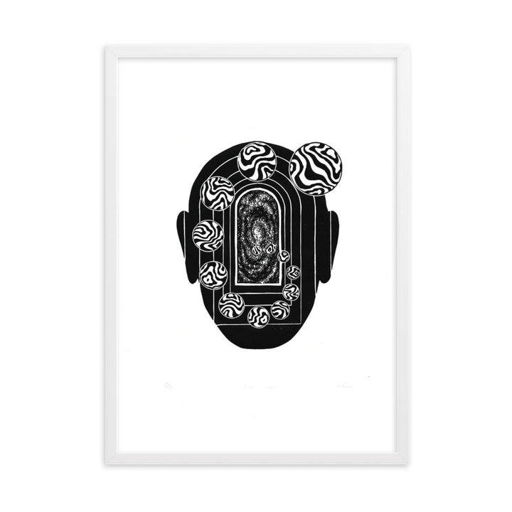 Poster - Inner Space Weiß / 50×70 cm artlia