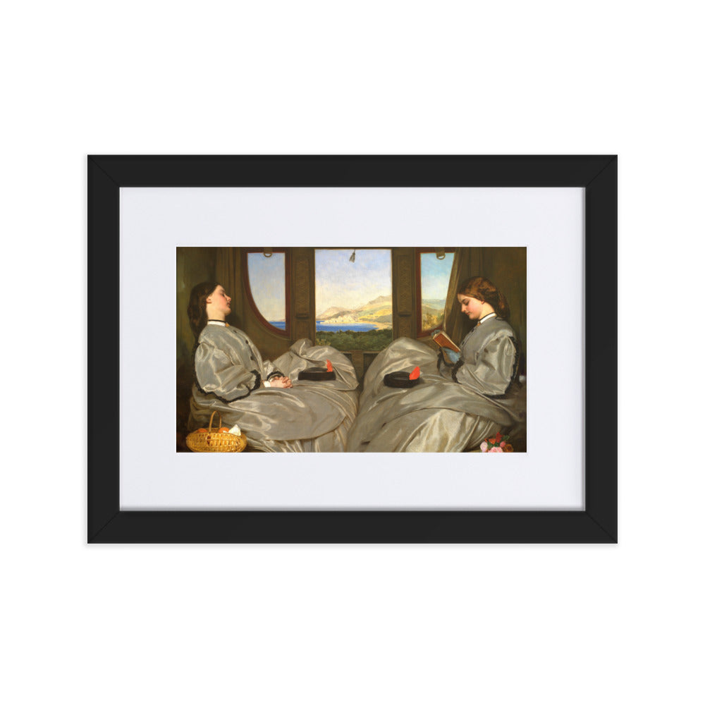 Poster mit Passepartout - Augustus Leopold Egg, The Travelling Companions Schwarz / 21×30 cm artlia