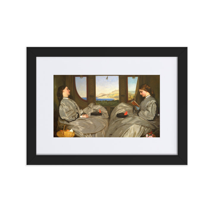 Poster mit Passepartout - Augustus Leopold Egg, The Travelling Companions Schwarz / 21×30 cm artlia