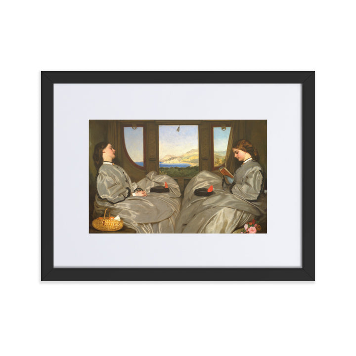 Poster mit Passepartout - Augustus Leopold Egg, The Travelling Companions Schwarz / 30×40 cm artlia