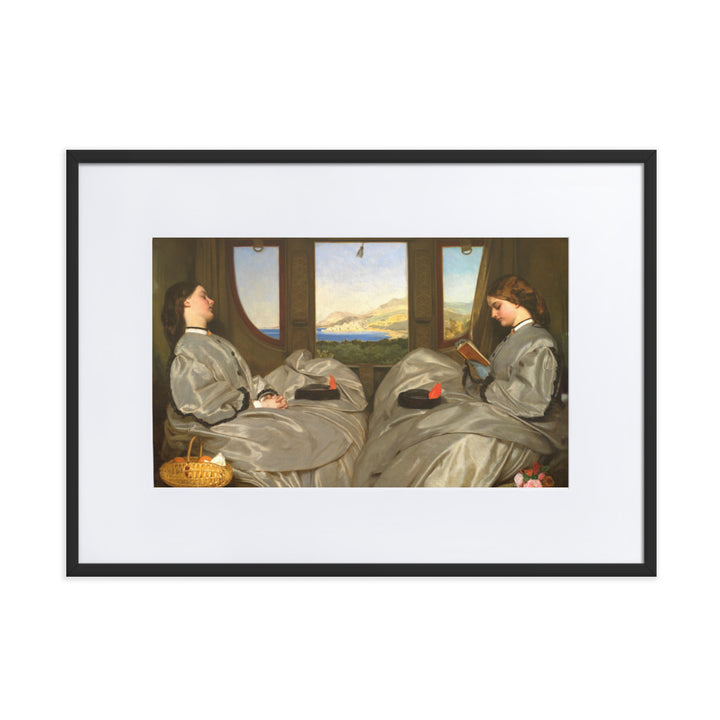 Poster mit Passepartout - Augustus Leopold Egg, The Travelling Companions Schwarz / 50×70 cm artlia