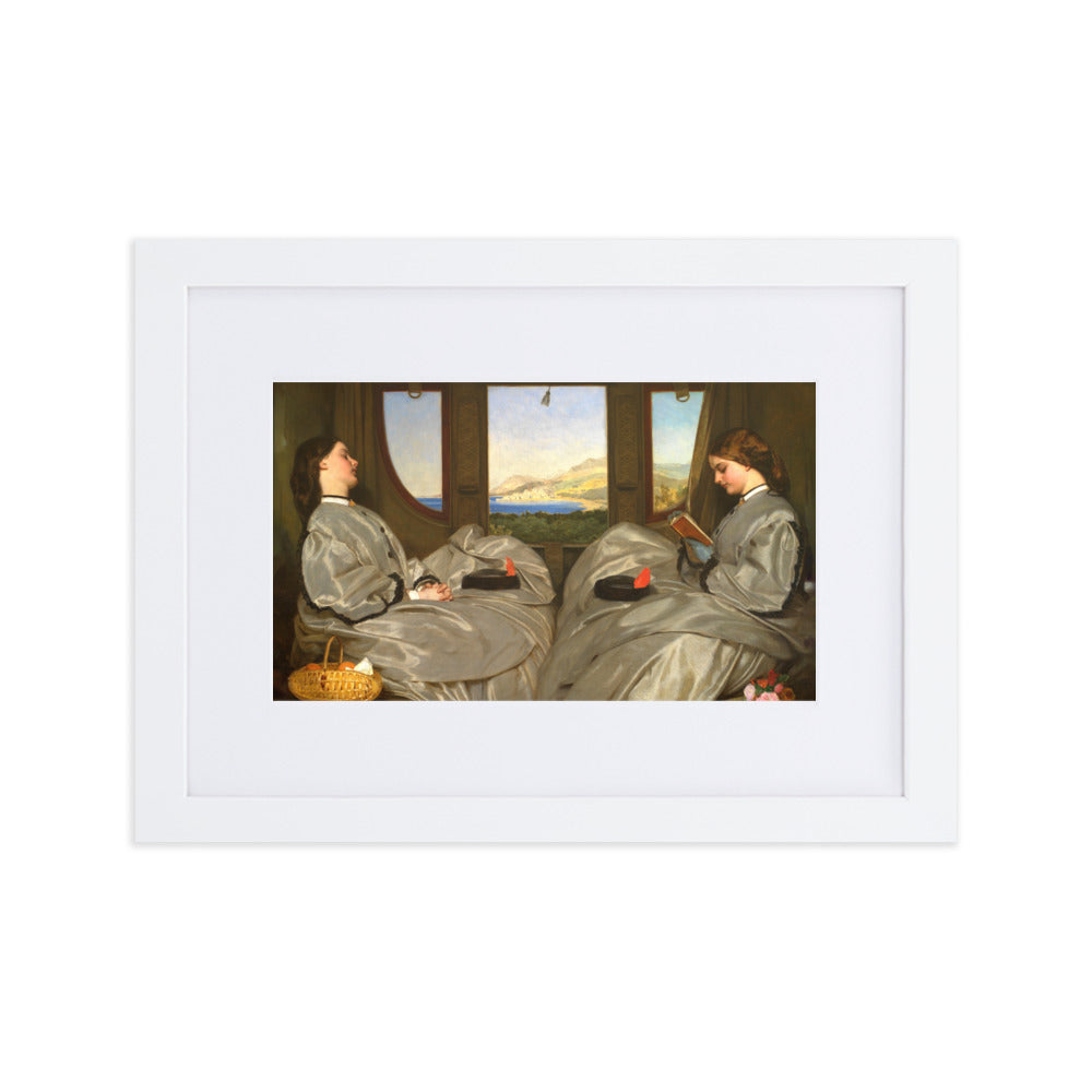 Poster mit Passepartout - Augustus Leopold Egg, The Travelling Companions Weiß / 21×30 cm artlia