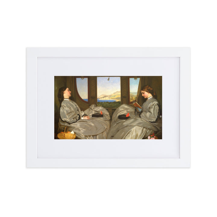 Poster mit Passepartout - Augustus Leopold Egg, The Travelling Companions Weiß / 21×30 cm artlia