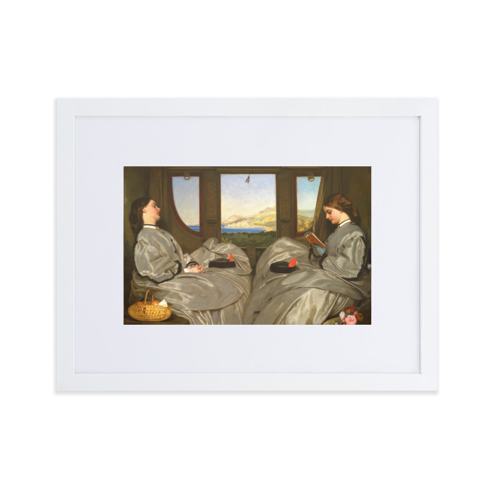 Poster mit Passepartout - Augustus Leopold Egg, The Travelling Companions Weiß / 30×40 cm artlia
