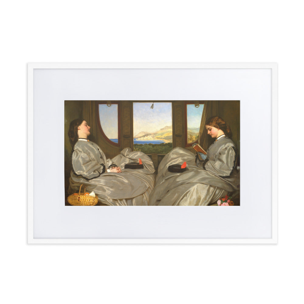 Poster mit Passepartout - Augustus Leopold Egg, The Travelling Companions Weiß / 50×70 cm artlia