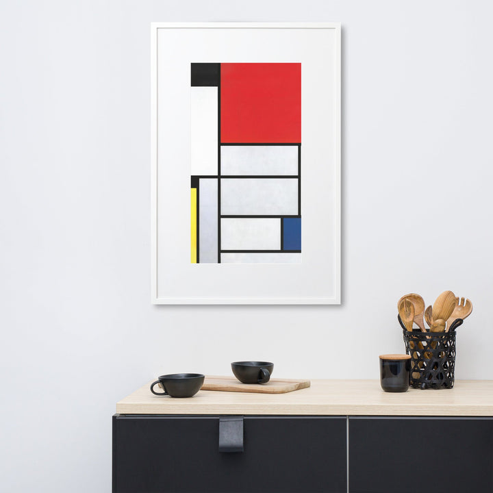 Poster mit Passepartout - Mondrian, Tableau I artlia