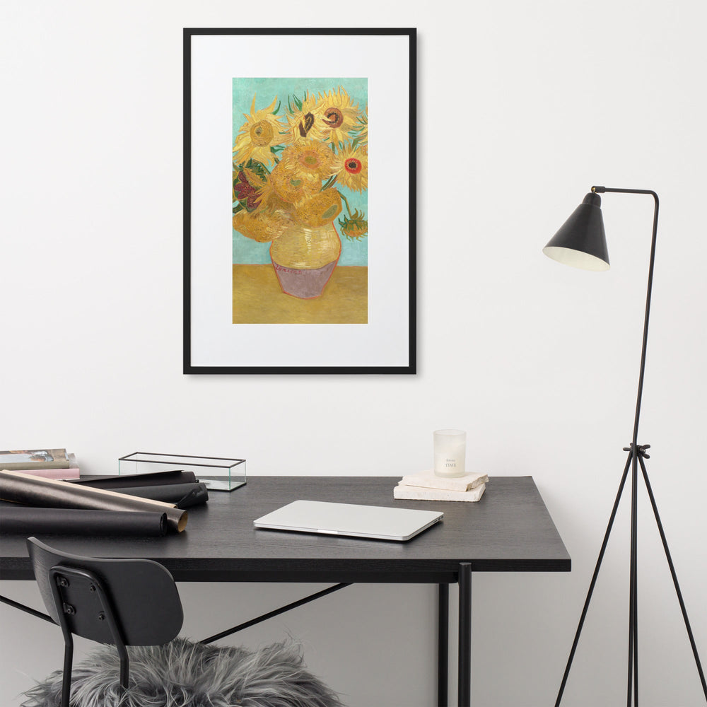 Poster mit Passepartout - Sonnenblumen, 1889 artlia
