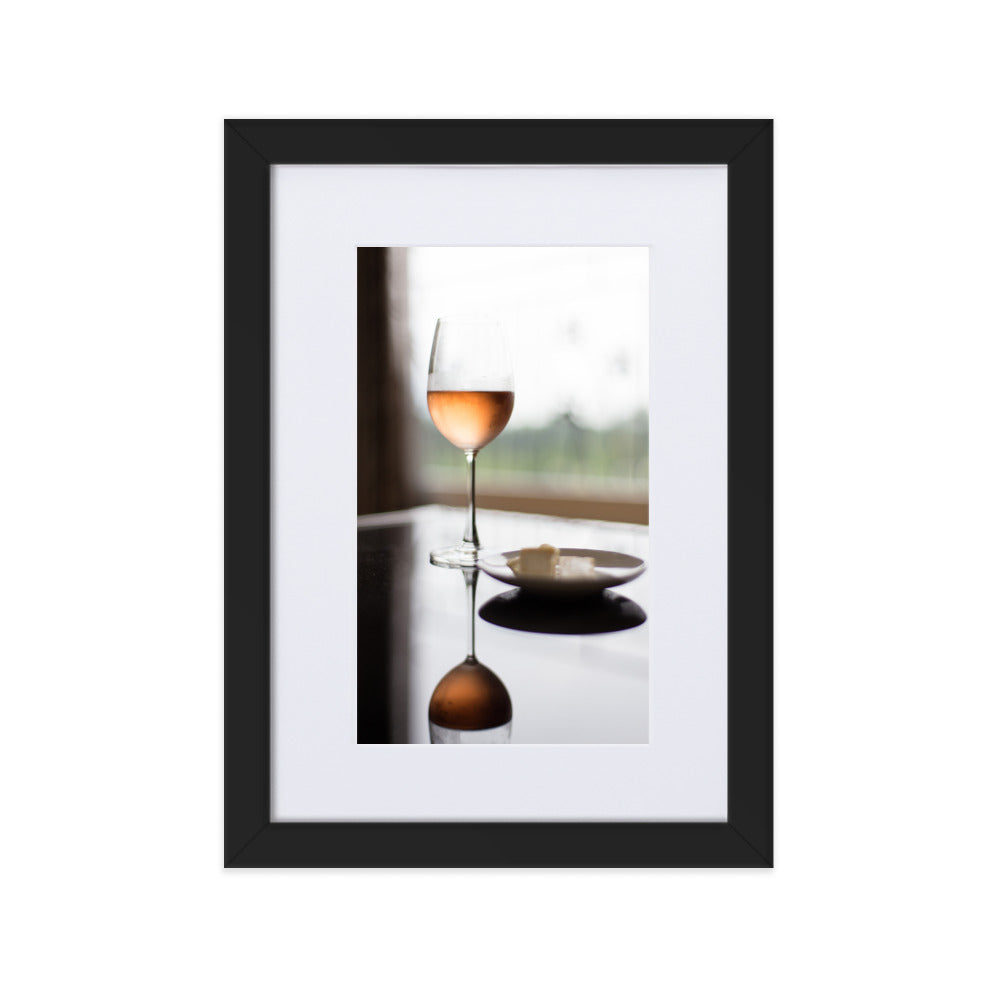 Poster mit Passepartout - Time for yourself Schwarz / 21×30 cm artlia