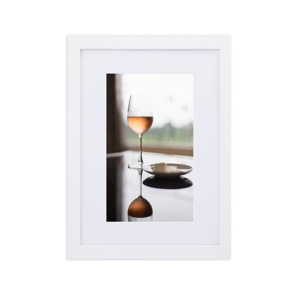 Poster mit Passepartout - Time for yourself Weiß / 21×30 cm artlia