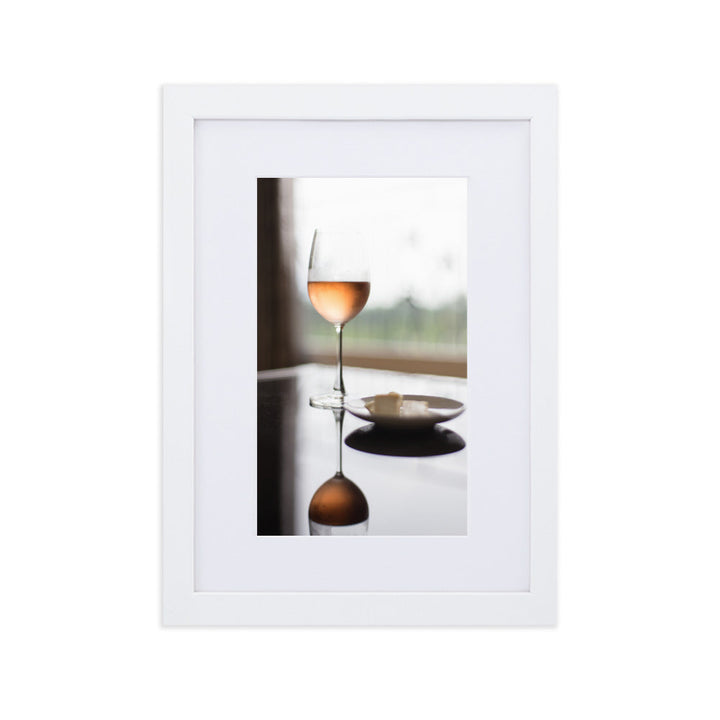 Poster mit Passepartout - Time for yourself Weiß / 21×30 cm artlia