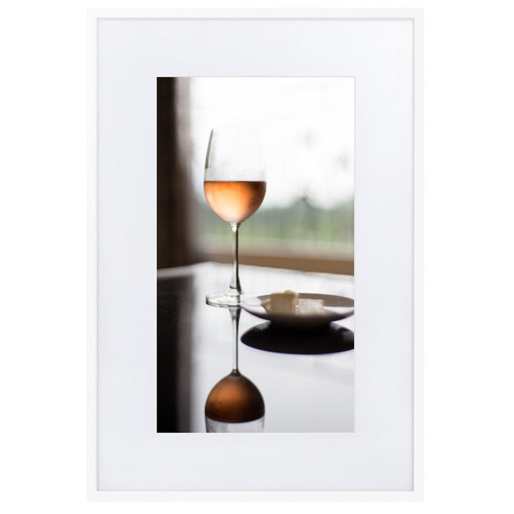 Poster mit Passepartout - Time for yourself Weiß / 61×91 cm artlia