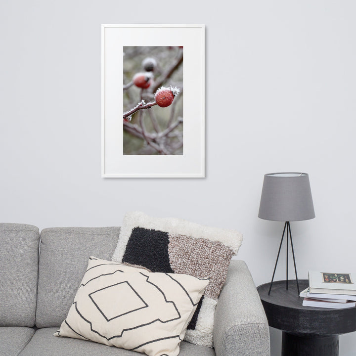Poster mit Passepartout - Winterbeeren II artlia