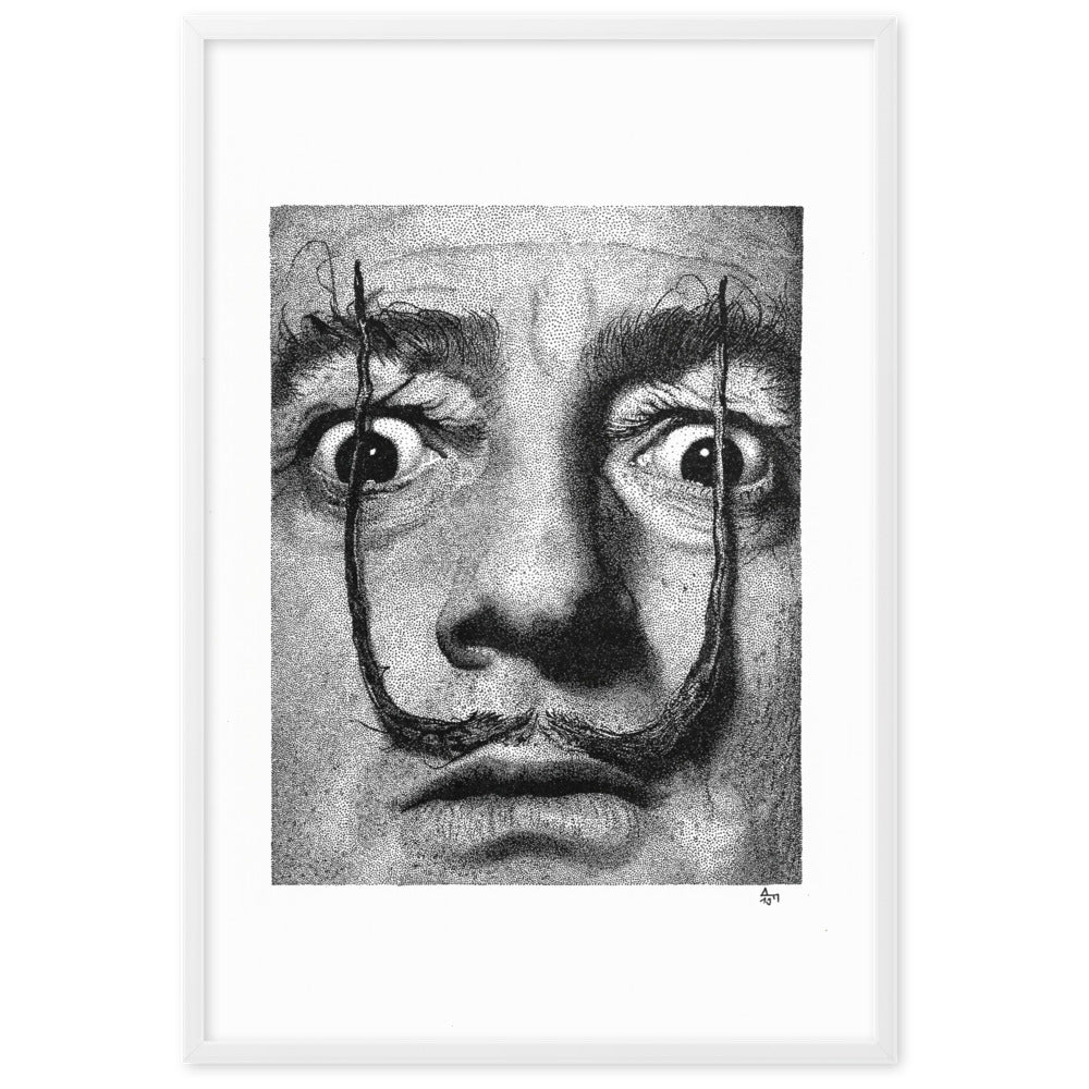 Poster mit Rahmen - Dali Weiß / 61×91 cm artlia
