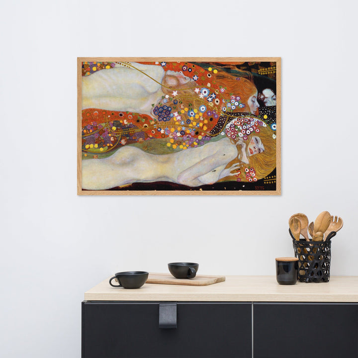 Poster mit Rahmen - Gustav Klimt, Wasserschlangen II artlia