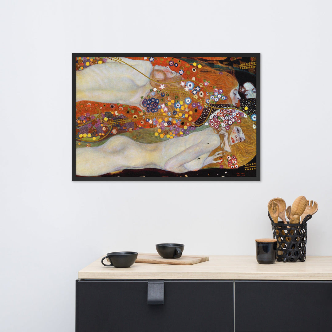 Poster mit Rahmen - Gustav Klimt, Wasserschlangen II artlia
