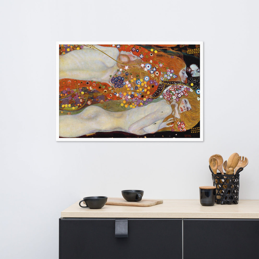 Poster mit Rahmen - Gustav Klimt, Wasserschlangen II artlia