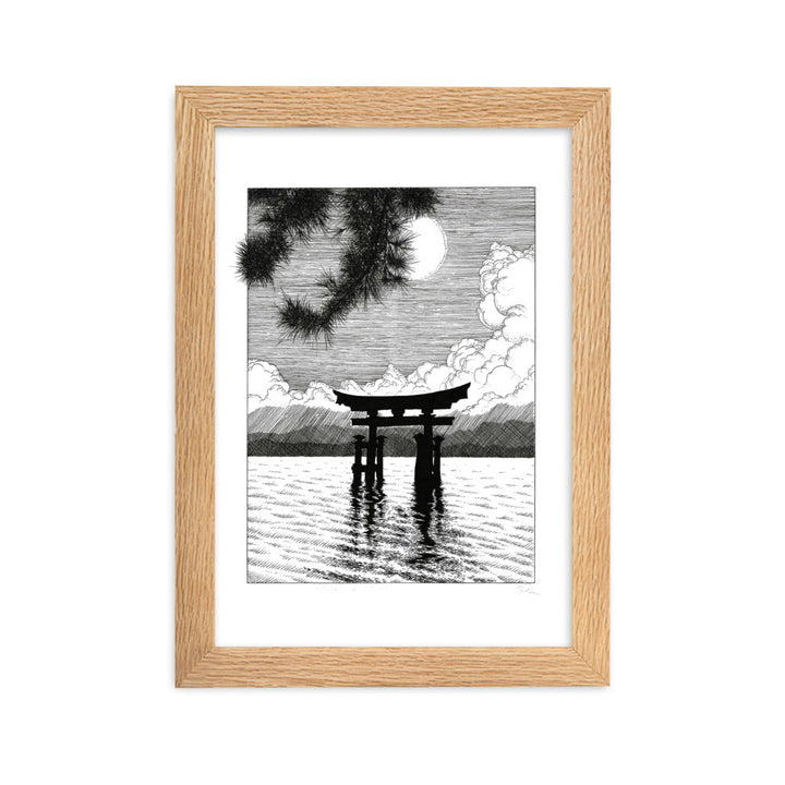 Poster mit Rahmen - Miyajima Oak / 21×30 cm artlia
